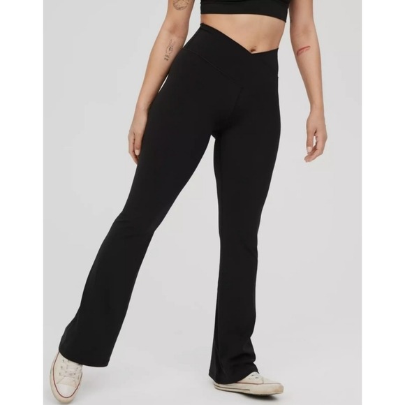 OFFLINE by Aerie Real Me High Waisted Crossover Flare Legging - Picture 2 of 5